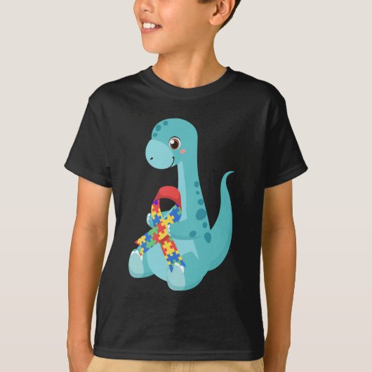 Autisme Awareness Dinosaurs T-shirt (Voorkant)