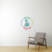 Autisme Awareness Dinosaurs Wandkleed (In situ)