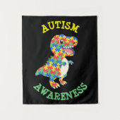 Autisme Awareness Dinosaurs Wandkleed (Voorkant)
