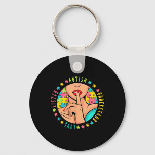 Autisme Awareness Disabilities Maand 2 Sleutelhanger