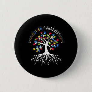 Autisme Awareness Disabilities Maand 3 Ronde Button 5,7 Cm