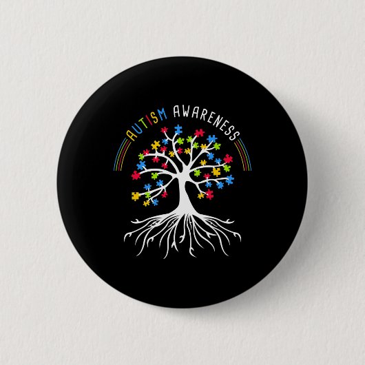 Autisme Awareness Disabilities Maand 3 Ronde Button 5,7 Cm (Voorkant)