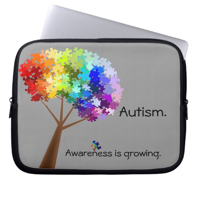 Autisme Awareness Electronics Bag Laptop Sleeve (Voorkant)