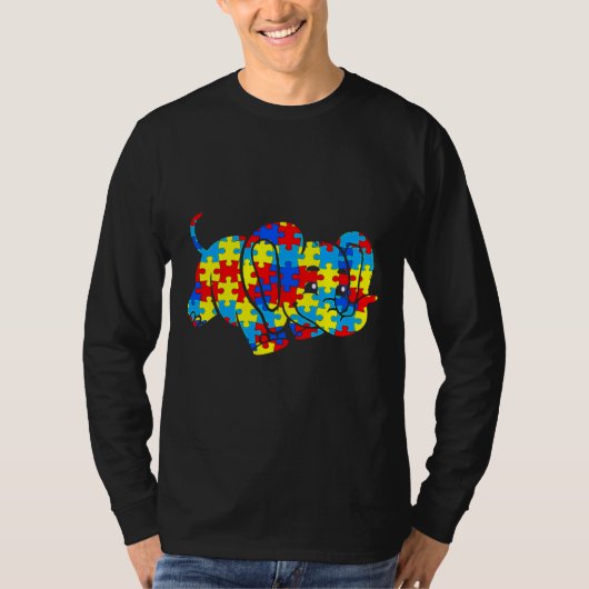 Autisme Awareness Elephant Gift T-shirt (Voorkant)