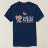Autisme Awareness Elephant T-shirt (Design voorkant)