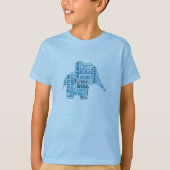Autisme Awareness Elephant T-Shirt Children's (Voorkant)