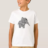 Autisme Awareness Elephant T-Shirt Children's (Voorkant)