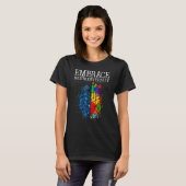 Autisme Awareness Embrace Neurodiversity Brain Adh T-shirt (Voorkant volledig)