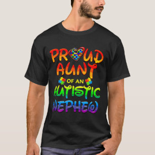 Autisme Awareness Family Proud tante Autistic Nep T-shirt