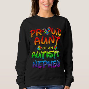 Autisme Awareness Family Proud tante Autistic Nep Trui