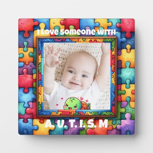 Autisme Awareness Gift Fotoplaat (Voorkant)