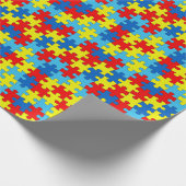 Autisme Awareness Gift Wrap Cadeaupapier (Hoek)