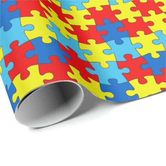 Autisme Awareness Gift Wrap Cadeaupapier (Rol Hoek)