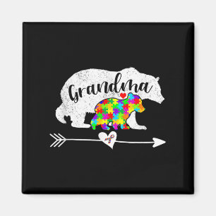 Autisme Awareness Grandma Beer Support Autistic Ad Magneet