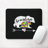 Autisme Awareness Grandma Beer Support Autistic Ad Muismat (Met muis)