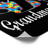 Autisme Awareness Grandma Beer Support Autistic Ad Poster