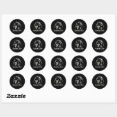 Autisme Awareness Grandma Beer Support Autistic Ad Ronde Sticker (Vel)