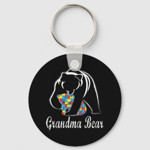 Autisme Awareness Grandma Beer Support Autistic Ad Sleutelhanger