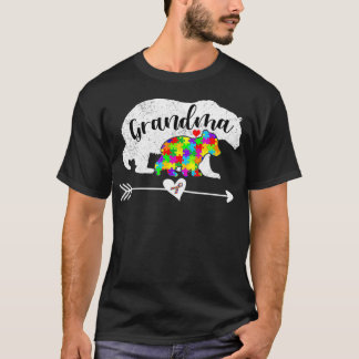 Autisme Awareness Grandma Beer Support Autistic Ad T-shirt
