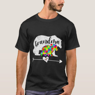 Autisme Awareness Grandma Beer Support Autistic Ad T-shirt