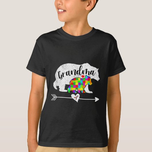 Autisme Awareness Grandma Beer Support Autistic Ad T-shirt (Voorkant)