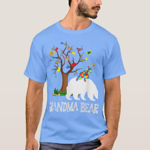 Autisme Awareness Grandma Beer Support Autistic Ad T-shirt
