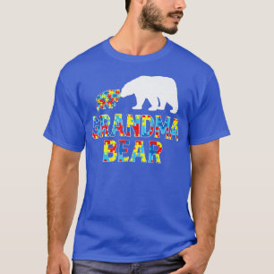 Autisme Awareness Grandma Beer Support Autistic Pr T-shirt