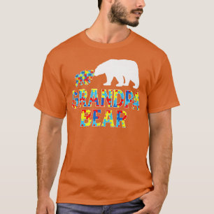 Autisme Awareness Grandpa Beer Support Autistic Pr T-shirt