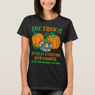 Autisme Awareness Halloween Herfst Oktober Puzzle T-shirt