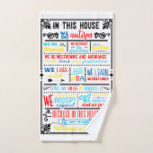 Autisme Awareness Hand Towel Handdoek (Handdoek)