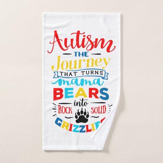 Autisme Awareness Hand Towel Handdoek (Handdoek)