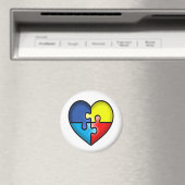 Autisme Awareness hart Magneet (Insitu (Vaatwasser))