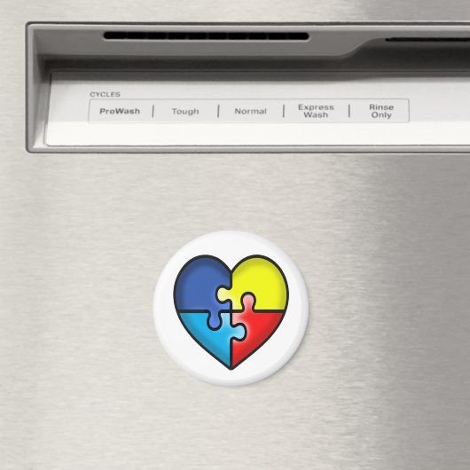 Autisme Awareness hart Magneet (Insitu (Vaatwasser))