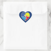 Autisme Awareness hart Sticker (Tas)