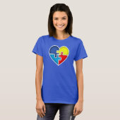 Autisme Awareness hart T-shirt (Voorkant volledig)