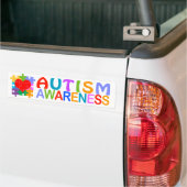 Autisme Awareness Heart Bumpersticker (Op Truck)