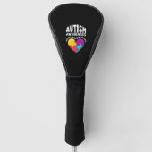 Autisme Awareness Heart Golfheadcover (Voorkant)