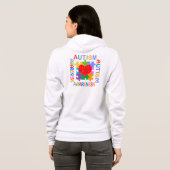Autisme Awareness Heart Hoodie (Achterkant volledig)