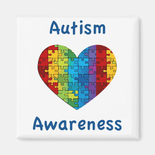Autisme Awareness Heart Magneet