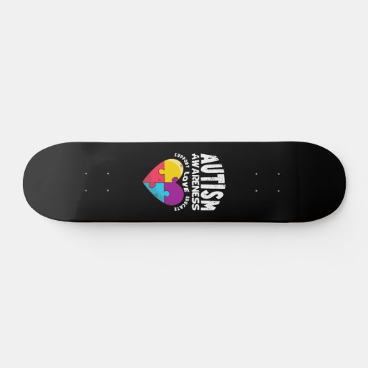 Autisme Awareness Heart Persoonlijk Skateboard (Horizontaal)