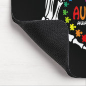 Autisme Awareness Heart Puzzle Piece Skull Muismat (Hoek)