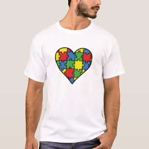 Autisme Awareness Heart T-shirt