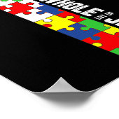 Autisme Awareness Jesus Cross Puzzle Cool Christel Poster (Hoek)