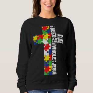 Autisme Awareness Jesus Cross Puzzle Cool Christel Trui