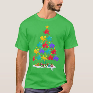 Autisme Awareness Kerstornament Autisme Christm T-shirt