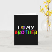 Autisme Awareness Kinder Brothers Kaart (Gele Bloem)