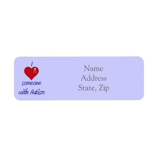 Autisme Awareness Lint labels (Voorkant)