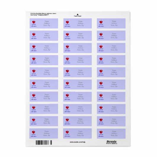 Autisme Awareness Lint labels (Full Sheet)