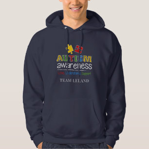 Autisme Awareness Love Begint Support Custom Hoodie