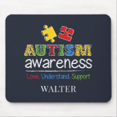 Autisme Awareness Love Begrip Support Muismat (Voorkant)